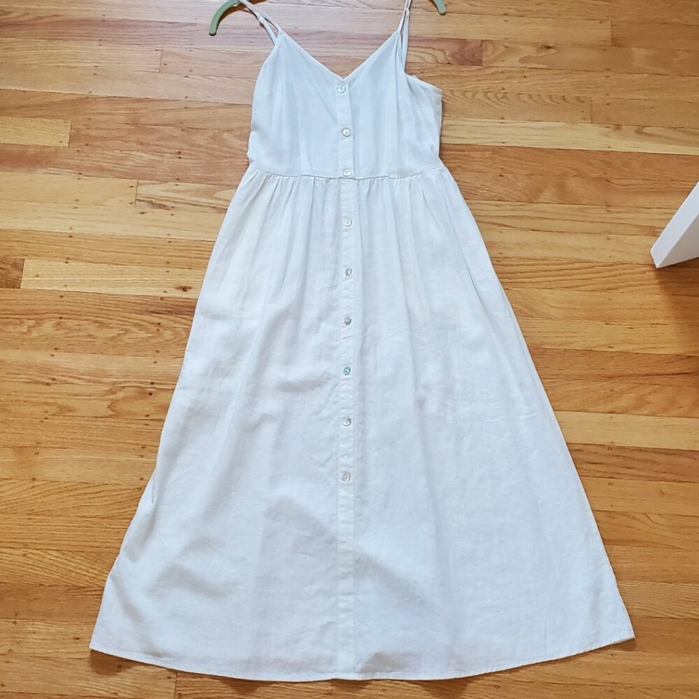 Target A New Day White Tank Dress with Buttons, size S